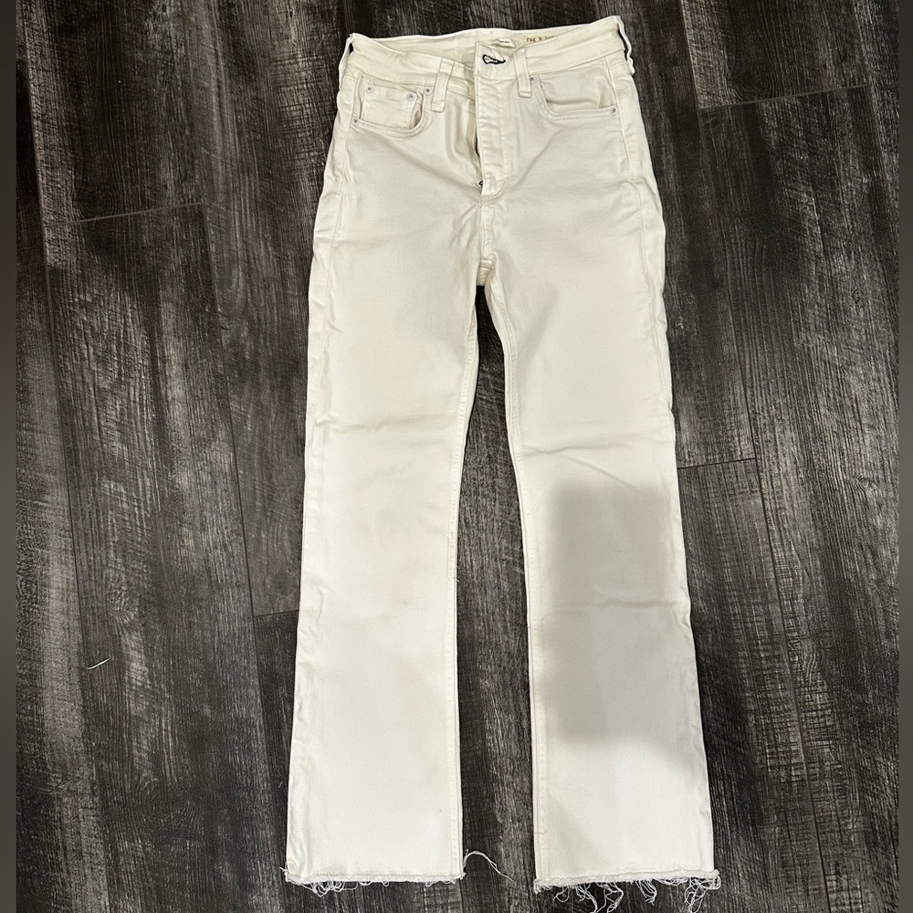 Rag & bone white ankle jeans